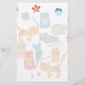 Farbenfrohe Katzen Druckgeschenke für Katzen Liebh Briefpapier (Vorderseite)