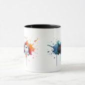Farbenfrohe Katzen-Tasse Tasse (Zentrum)