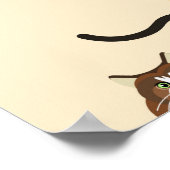 Farbenfrohe Katzen: Unterschiedliches Zuchtmuster Poster (Ecke)