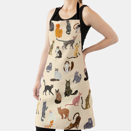 Farbenfrohe Katzen: Unterschiedliches Zuchtmuster Schürze (InSitu)