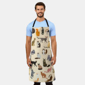 Farbenfrohe Katzen: Unterschiedliches Zuchtmuster Schürze (Getragen)