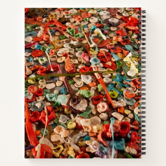 Farbenfrohe Kaugummi Notizblock (Rückseite)