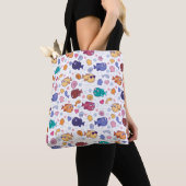 Farbenfrohe Kawaii Fish Tote Tasche - Adortable Oc (Von Nahem)
