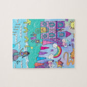 Farbenfrohe Kawaii Magische Fantasie Fairytale Puz Puzzle (Horizontal)