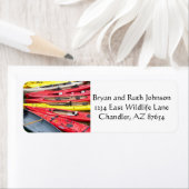 Farbenfrohe Kayaks (Insitu)