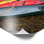 Farbenfrohe Kayaks Fotodruck (Ecke)