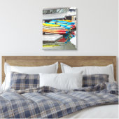 Farbenfrohe Kayaks Leinwanddruck (Insitu (Schlafzimmer))
