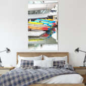 Farbenfrohe Kayaks Leinwanddruck (Insitu (Schlafzimmer))