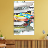 Farbenfrohe Kayaks Leinwanddruck (Insitu (Wohnzimmer))