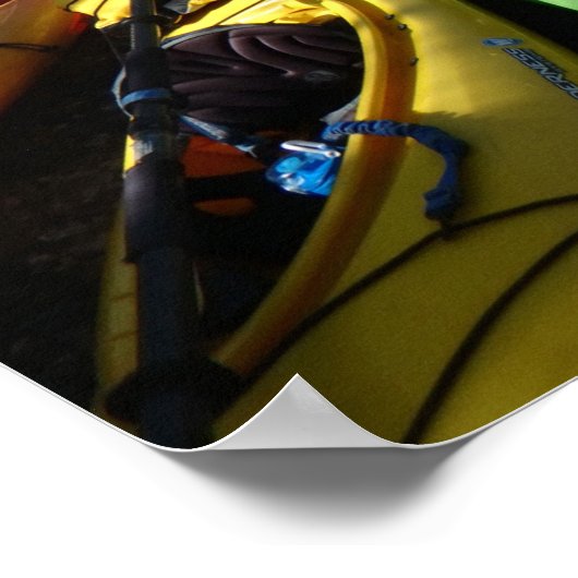 Farbenfrohe Kayaks Poster (Ecke)