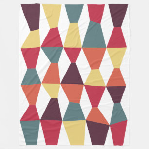 Farbenfrohe Keile 161214a Fleecedecke