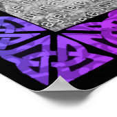 Farbenfrohe keltische Knotenrahmen erweitern Ihr F Poster (Ecke)