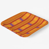 Farbenfrohe Kente Afrocentric Musterpapier Teller (Gewinkelt)