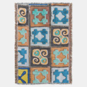 Farbenfrohe Keramik Fliesen Muster Design Decke (Vorderseite Vertikal)