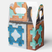 Farbenfrohe Keramik Fliesen Muster Design Geschenkschachtel (Geöffnet)