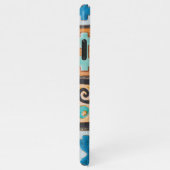 Farbenfrohe Keramik Fliesen Muster Design iPhone Hülle (Rechte Seite)