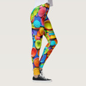 Farbenfrohe Keramik Kunst Leggings (Rechts)