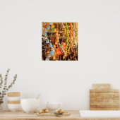 Farbenfrohe Keramik Windspiele am Markt Poster (Küche)