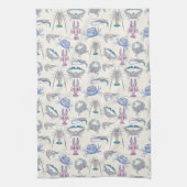 Farbenfrohe Kernästhetik Geschirrtuch (Vertikal)