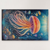 Farbenfrohe Khalde Zeichnend Quallen Puzzle (Horizontal)