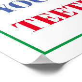 Farbenfrohe Kid's Bathroom Wall Poster (Ecke)