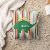 Farbenfrohe Kid's Dinosaurier Kissen (Decke)