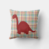 Farbenfrohe Kid's Dinosaurier Kissen (Rückseite)