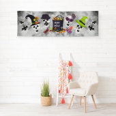 Farbenfrohe Kids Halloween Trick oder Treat Banner (Insitu)