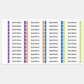 Farbenfrohe Kids School Uniform individualisierbar Etiketten (Blatt)