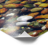 Farbenfrohe Kies auf dem Hood Canal Fotodruck (Ecke)