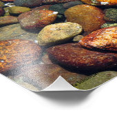 Farbenfrohe Kies auf dem Hood Canal Fotodruck (Ecke)