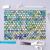 Farbenfrohe Kies Glas-Effekt Decoupage Seidenpapier (Handwerk)