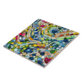 Farbenfrohe Kies Mosaik Kunst Fliese (Seite)