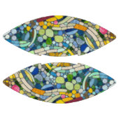 Farbenfrohe Kies Mosaik Kunst Football (Paneele)