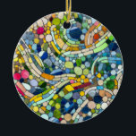 Farbenfrohe Kies Mosaik Kunst Keramik Ornament<br><div class="desc">Farbenfrohe Kies Mosaik Kunst</div>