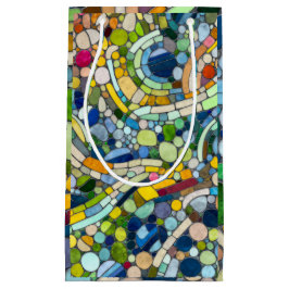 Farbenfrohe Kies Mosaik Kunst Kleine Geschenktüte