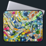 Farbenfrohe Kies Mosaik Kunst Laptopschutzhülle<br><div class="desc">Farbenfrohe Kies Mosaik Kunst</div>