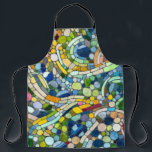 Farbenfrohe Kies Mosaik Kunst Schürze<br><div class="desc">Farbenfrohe Kies Mosaik Kunst</div>
