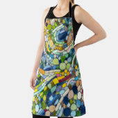 Farbenfrohe Kies Mosaik Kunst Schürze (InSitu)