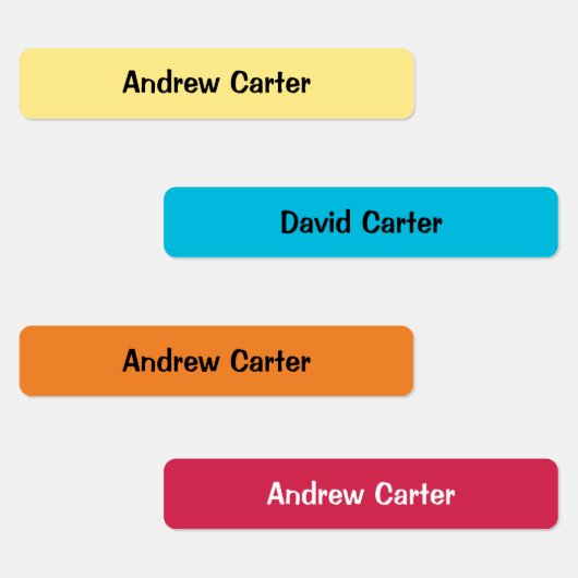 Farbenfrohe Kinder Eisen auf Wasserdicht Etiketten (Gruppe)