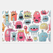 Farbenfrohe Kinder-GIF Geschenkpapier Set (Vorderseite 2)