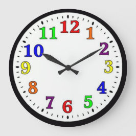 Farbenfrohe Kinder Große Wanduhr