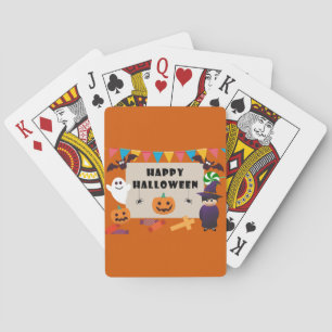 Farbenfrohe Kinder Kostüm Halloween-Party Spielkarten