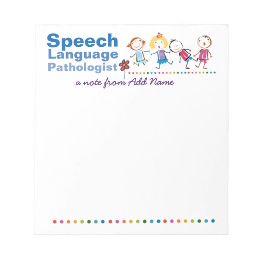 Farbenfrohe Kinder-Note-Pad des benutzerdefinierte Notizblock (Vorderseite)