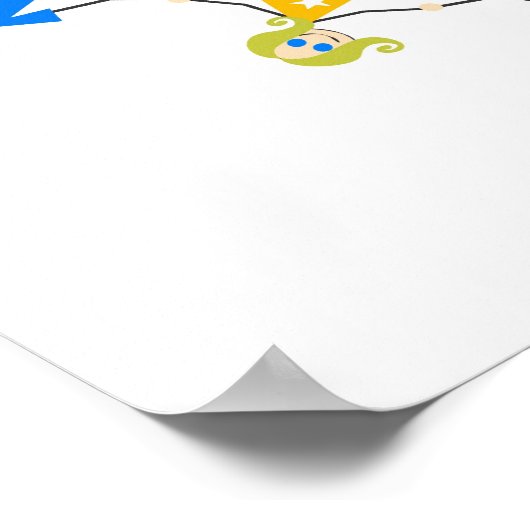 Farbenfrohe Kinder Poster (Ecke)