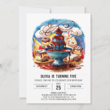 Farbenfrohe Kinder Schokolade Geburtstag