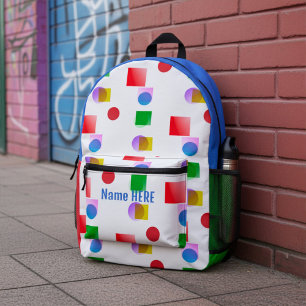 Farbenfrohe Kinder Schulrucksack Bedruckter Rucksack