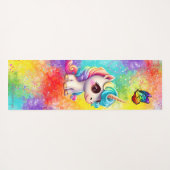 Farbenfrohe Kinder Yogamatte (Rückseite (Horizontal))