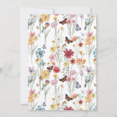 Farbenfrohe Kinderdusche Einladung (Rückseite)