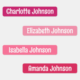 Farbenfrohe Kindergartenbezeichnung Etiketten